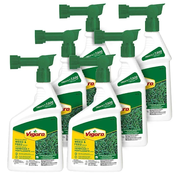Vigoro Spring Ready-To-Spray Concentrate Weed And Feed Lawn Fertilizer 32 Oz, Case Of 6
