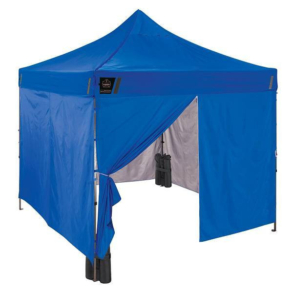 Ergodyne 6053 Single Blue Enclosed Pop-Up Tent Kit - 10ft X 10ft