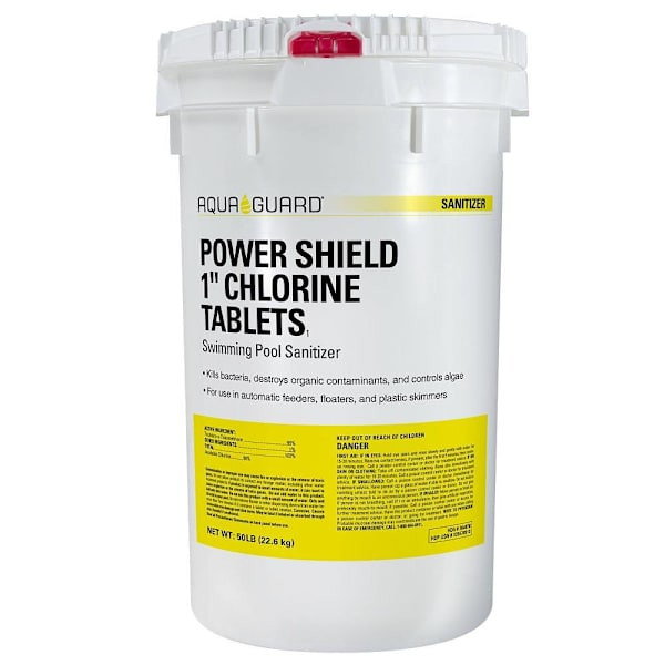Aquaguard Power Shield 1" Chlorine Tablets, 50 Lb