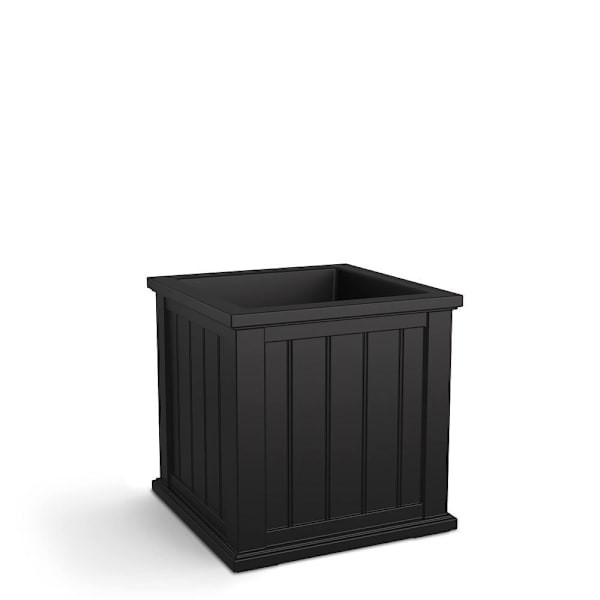 Mayne Cape Cod 20x20 Square Planter - Black
