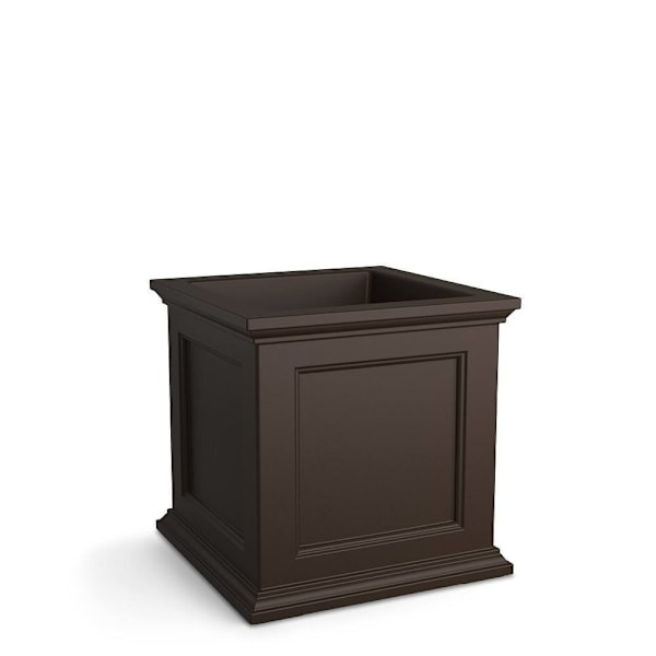 Mayne Fairfield 20x20 Square Planter  - Espresso