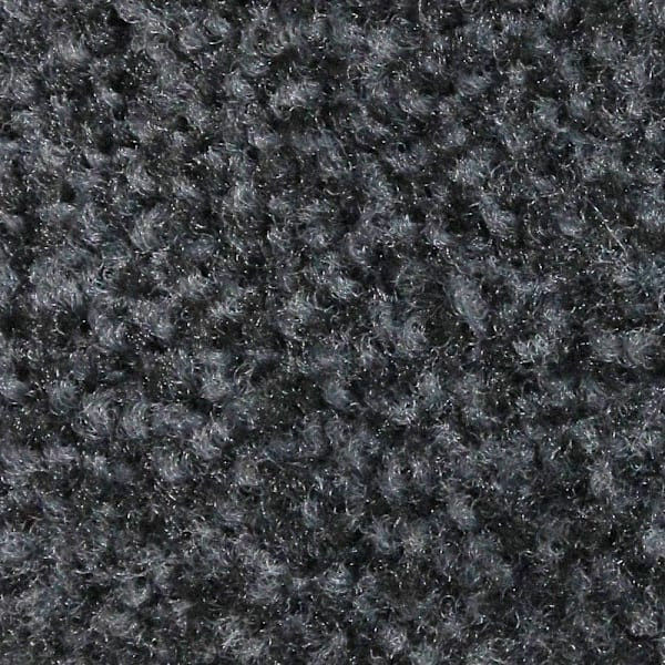 M+a Matting Classic Plush Mat Midnight Grey 4' X 6' Smooth Backing