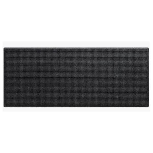 M+a Matting Waterhog Squares Fashion Mat Charcoal 4'X8' Smooth Backing