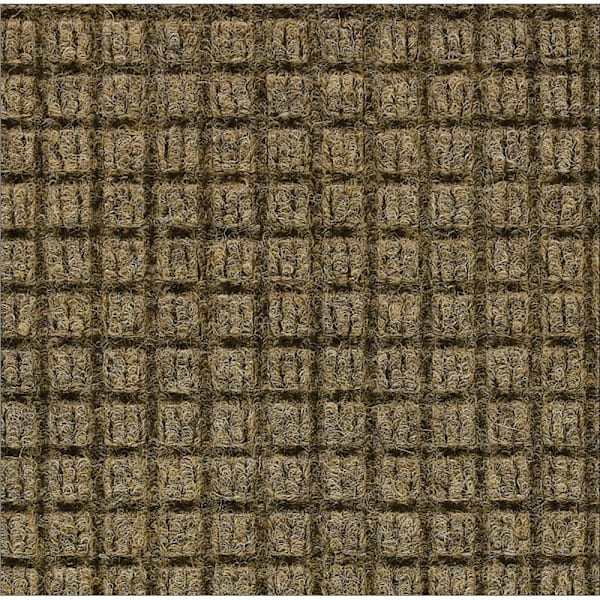 M+a Matting Waterhog Squares Classic Mat Camel 4'X10' Smooth Backing
