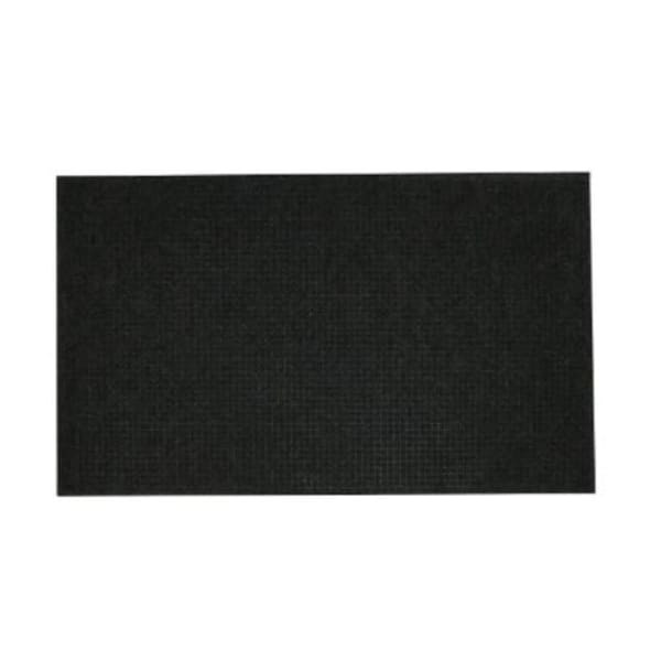 M+a Matting Waterhog Squares Fashion Mat Charcoal 2'X3' Smooth Backing