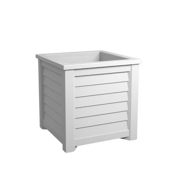 Mayne Lakeland 20in Square Planter - White