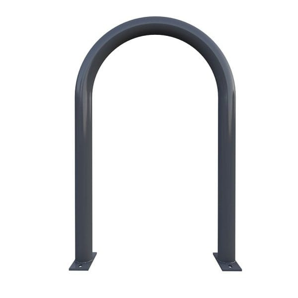 Dero By Playcore 2-Bike Iron Gray Surface Mount Heavy-Duty Hoop Rack