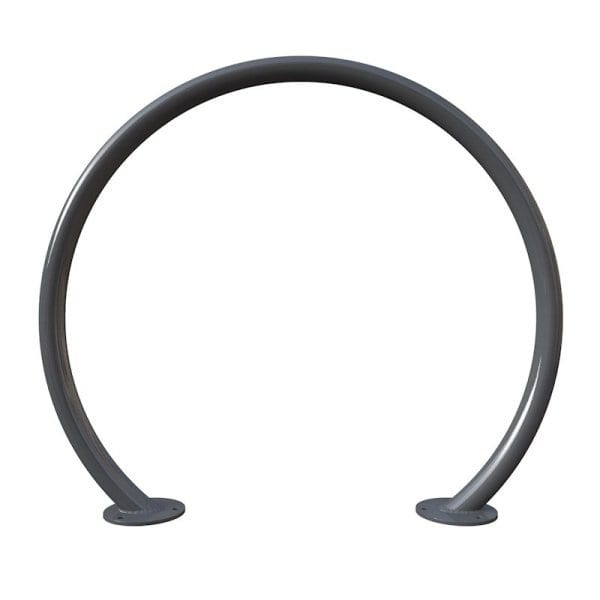 Dero By Playcore 2-Bike Iron Gray Surface Mount Round Rack
