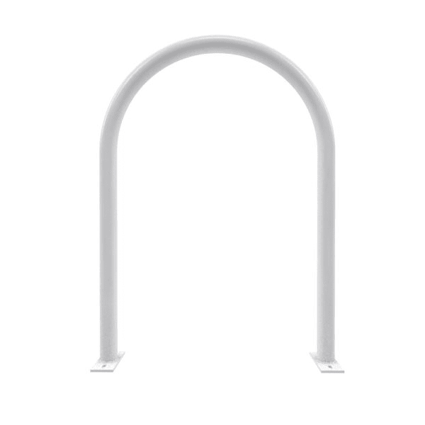 Dero By Playcore 2-Bike White Surface Mount Action Inverted U-Rack