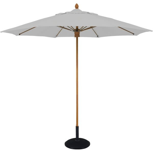 Fiberbuilt Umbrellas 9' Bridgewater Contract Patio Umbrella, Natural White