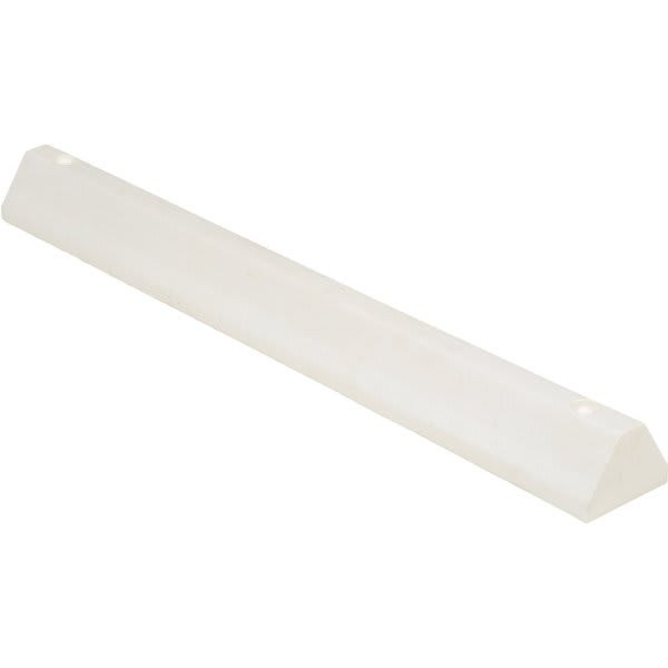 Vestil 48" White Recycled Plastic Car Stop
