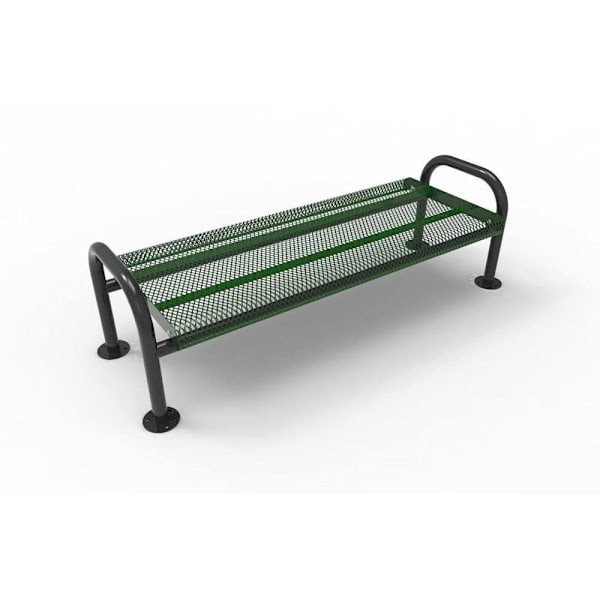 Ultrasite Portable/Surface Mount Ultra Bench, Green Galvanized Steel, 4'