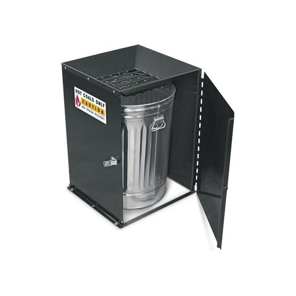 31 Gal. Hot Coal Bin W/ Concrete Mounting Kit