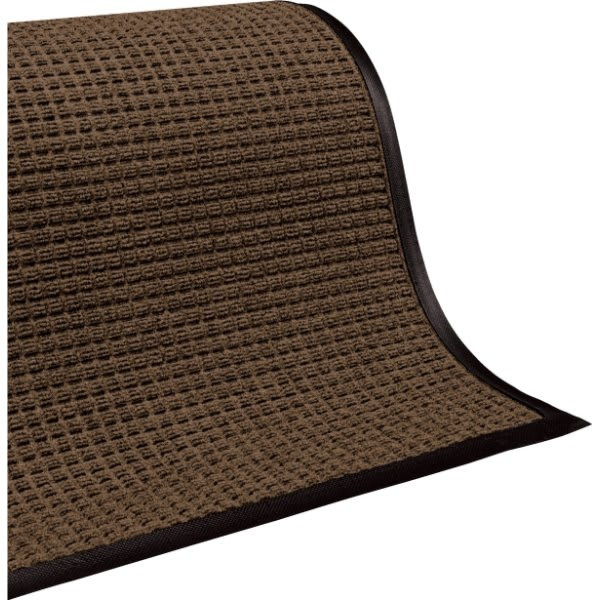 M+a Matting Waterhog Squares Classic Floor Mat, Dark Brown, 10' X 3'