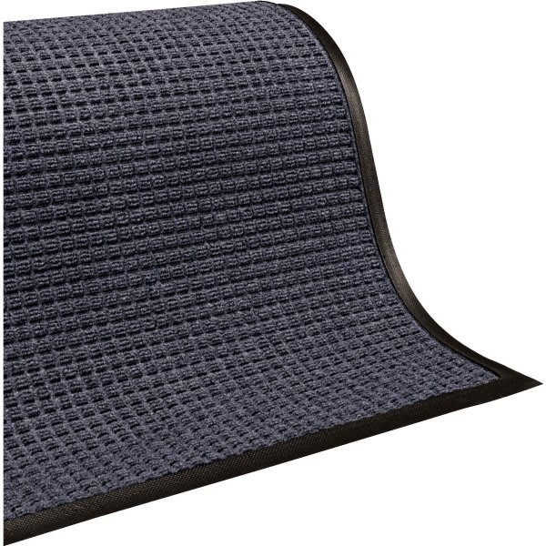 M+a Matting Waterhog Squares Classic Floor Mat, Bluestone, 5' X 3'