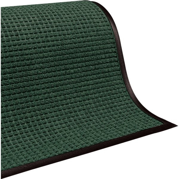 M+a Matting Waterhog Squares Classic Floor Mat, Evergreen, 10' X 4'