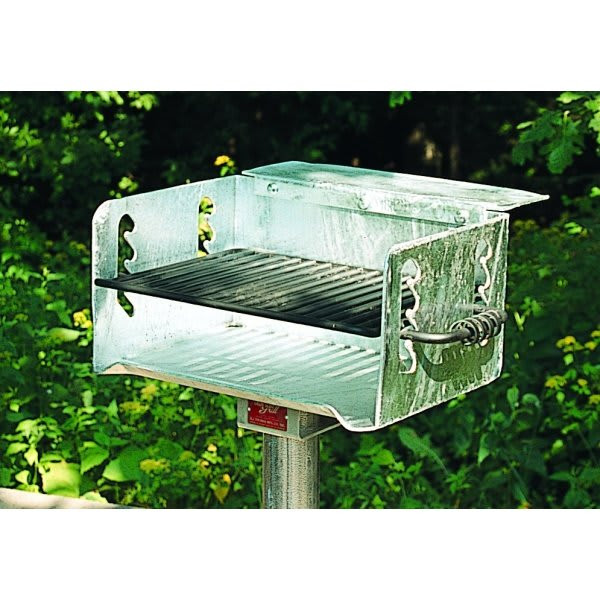 Outdoor Charcoal Grill W/ Surface Mount Base (Steel)
