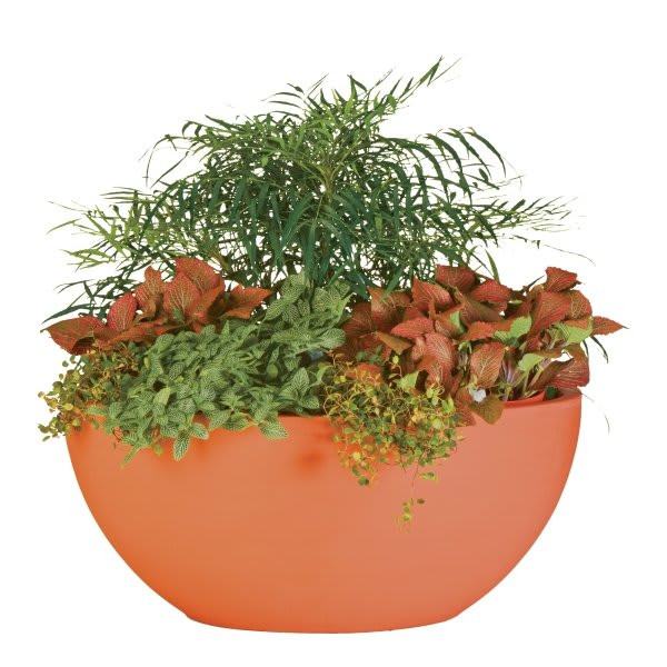 Classic Look Flat Bottom Planter, 11 X 27-1/2, Terracotta