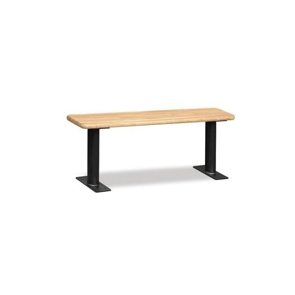 Salsbury Industries Wood Locker Bench 48 Inches Light Finish