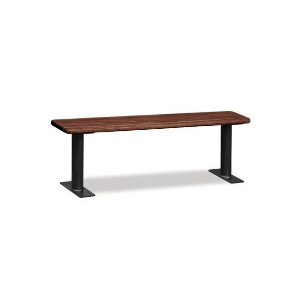 Salsbury Industries Wood Locker Bench 60 Inches Dark Finish