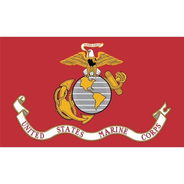 Usmc 5 X 3 Ft. Classic Military Flag