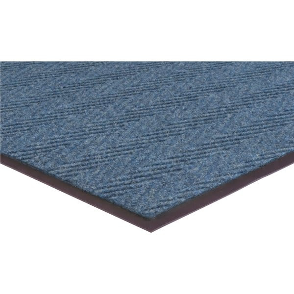 Apache Mills Apache Chevron Rib Mat, Blue, 3' X 2'