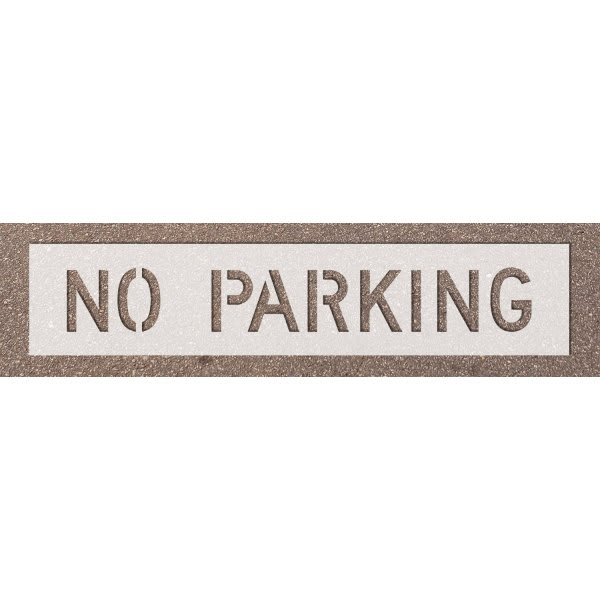 No Parking Parking Lot Stencil 12