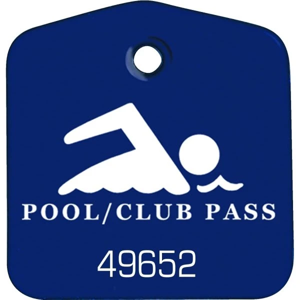 Recreational Pool And Club Pass Blue, Package Of 100