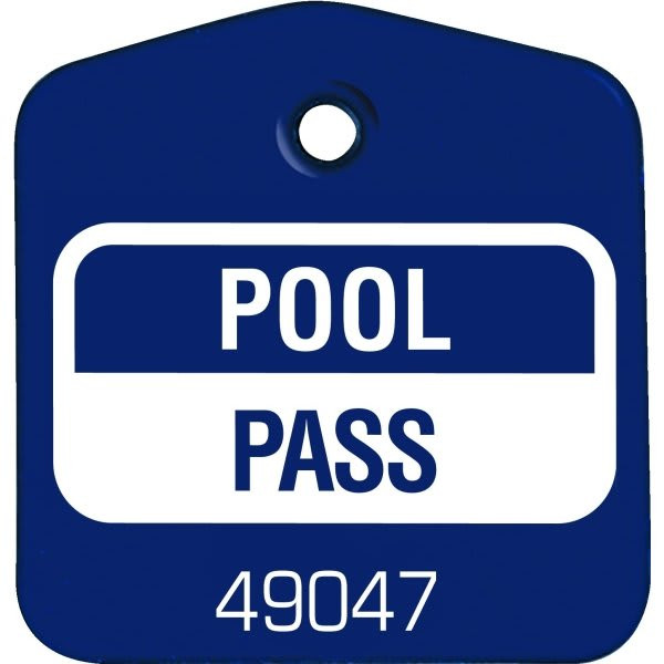 Pool Pass Blue, Package Of 100