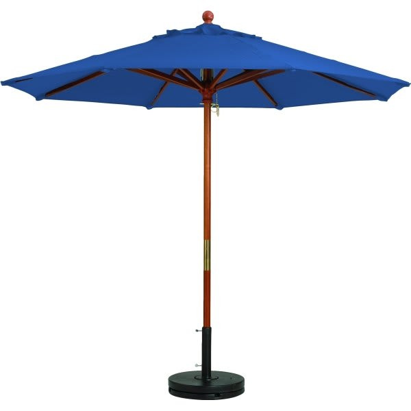 Grosfillex 7'  Market Umbrella Pacific Blue