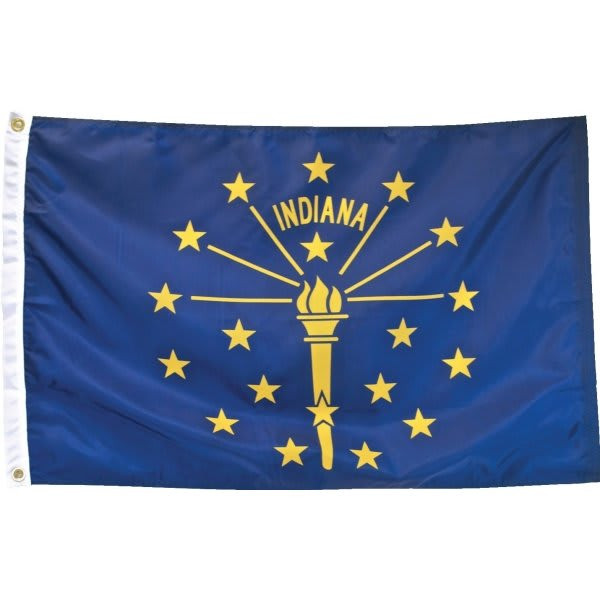 Valley Forge Flag State Flag Indiana 5' X 3'