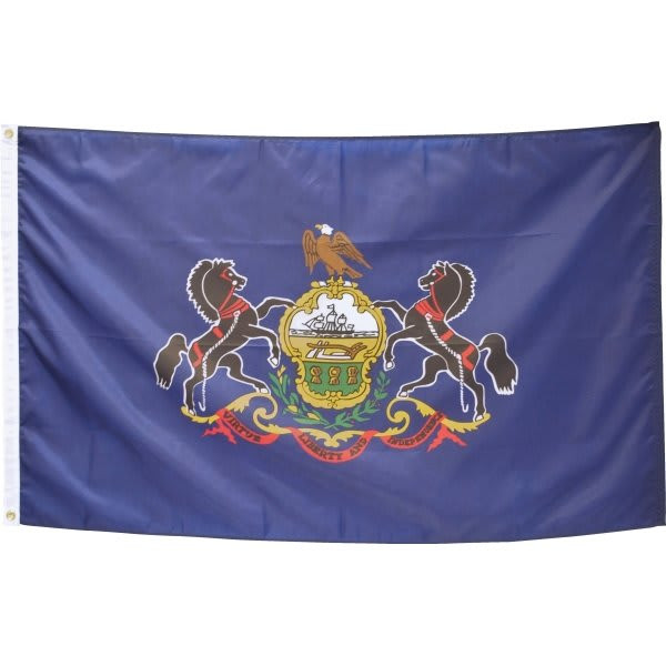 Valley Forge Flag State Flag Pennsylvania 5' X 3'