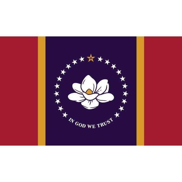 Valley Forge Flag State Flag Mississippi 6' X 4'