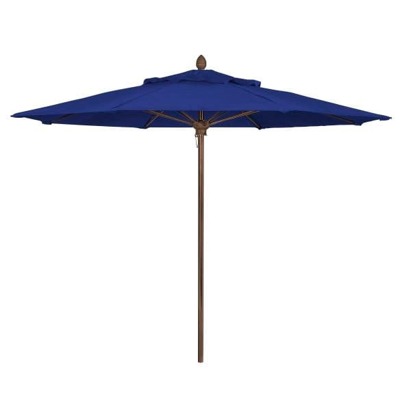 Fiberbuilt Riva Royal Blue Acrylic Umbrella With Champagne Bronze Pole 11'
