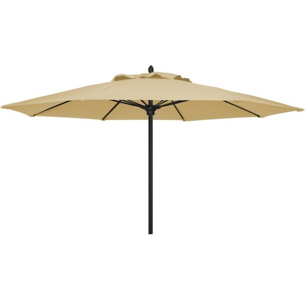 Fiberbuilt Oceana Beige Acrylic Umbrella With Champagne Bronze Pole 13'