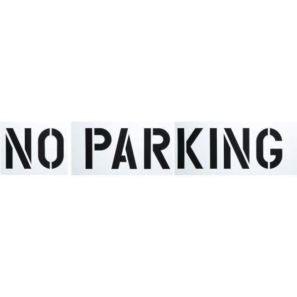 Hy-Ko "No Parking" Parking Lot Stencil, 12" Letters, 86 X 16"