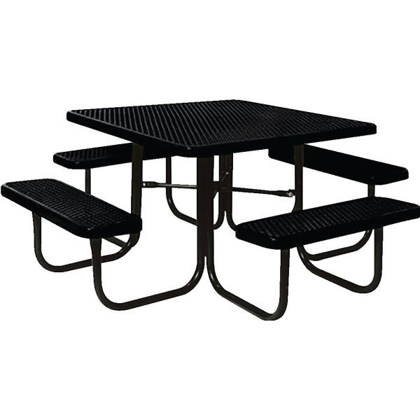 Ultrasite Table 46" Diam Metal Square - Black