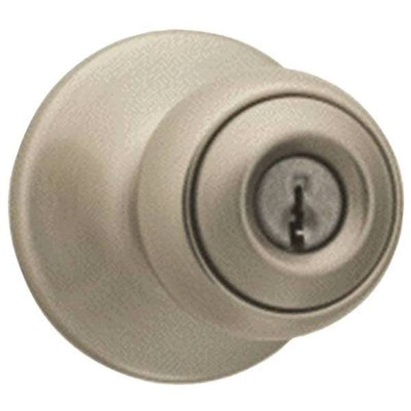 Kwikset Polo Satin Nickel Keyed Entry Door Knob  94002-872