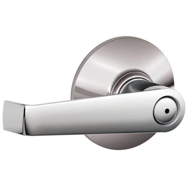 Schlage Residential F Ser Pvcy No Hand Bright Chrome Finish Elan Lever F40 ELA 625
