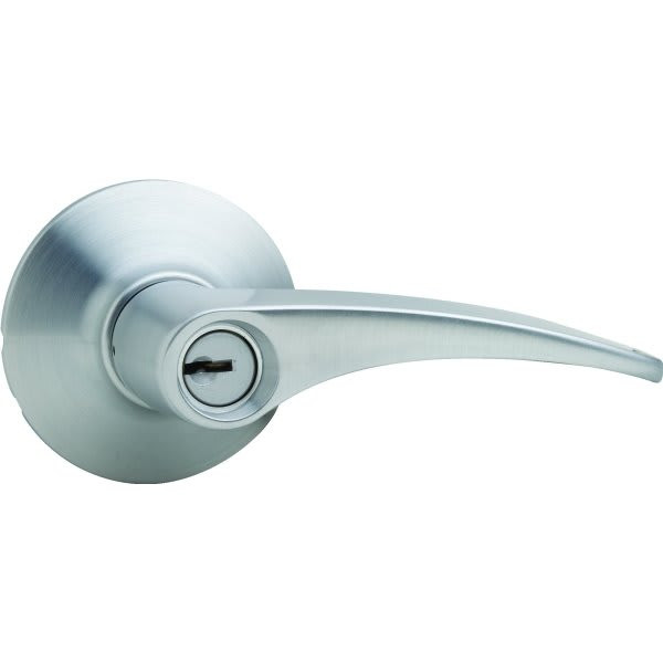 Schlage Manhattan Privacy Lever, Satin Nickel F40MNH