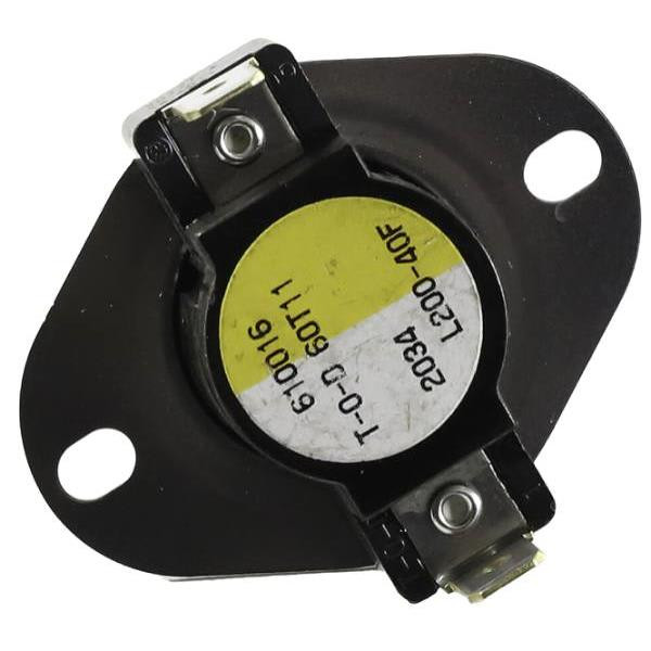 White-Rodgers Limit Switch, 160f Cut-In, 200f Cut-Out, Open On Rise, Auto Reset 3L01-200