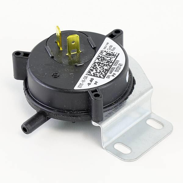 Lennox Pressure Switch, Spst, 1/4" Barb Connection, 0.40" Wc 24W97
