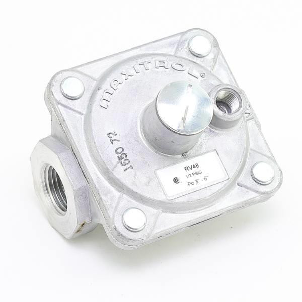 Maxitrol 1/2"Npt 1/2psi Inlet 3-6"Wc Outlt Rbbr Seat Poppt Applnce Gas Regulator RV48-1/2