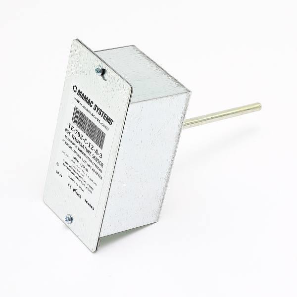 Mamac Systems Immersion Temperature Sensor 10k Ohm Ntc Thermistor 4" Probe TE-703-C-12-A-3