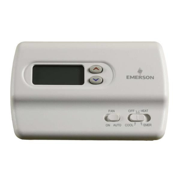 White-Rodgers Non- Programmable Digital Heat Pump 2 Heat / 1 Cool White 1F89-211