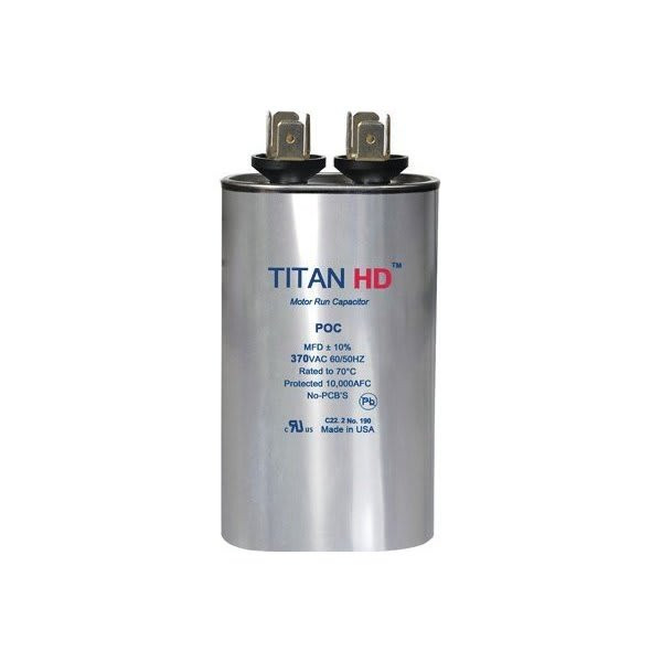 Packard Titan Hd Run Capacitor 12.5 Mfd 370 Volt Oval, Box Of 10 POC12.5A