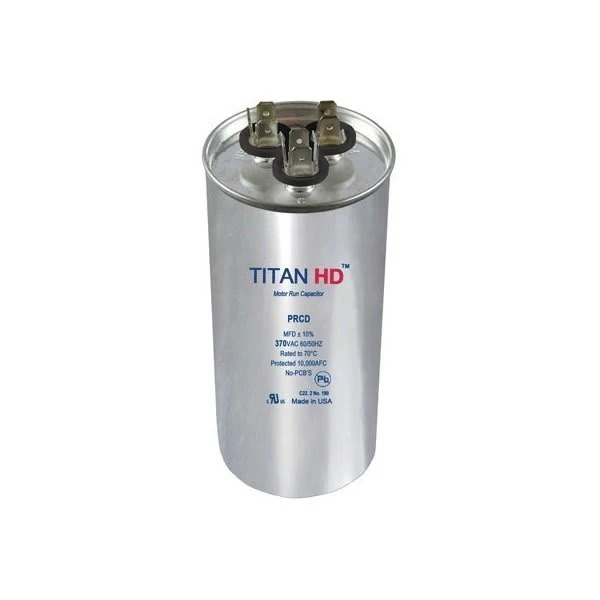 Packard Titan Hd Run Capacitor 80+5 Mfd 370 Volt Round, Box Of 5 PRCD805A