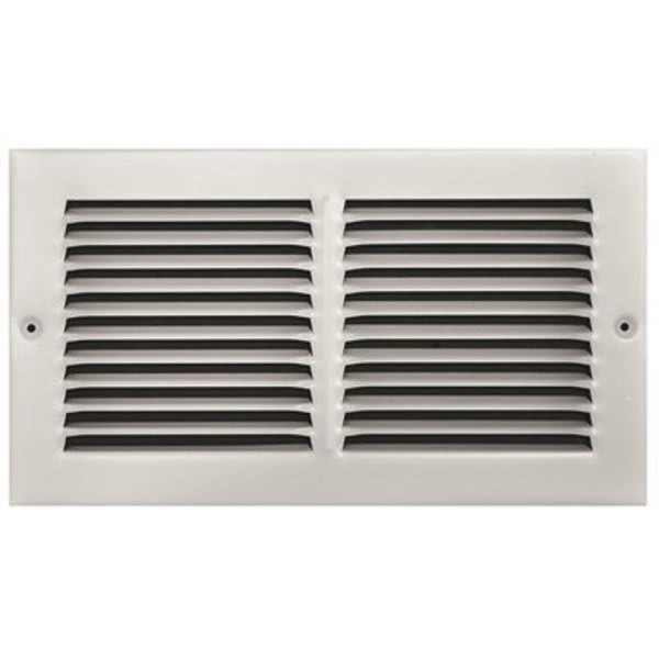 Truaire 12 In. X 6 In. White Stamped Return Air Grille 170 12X06