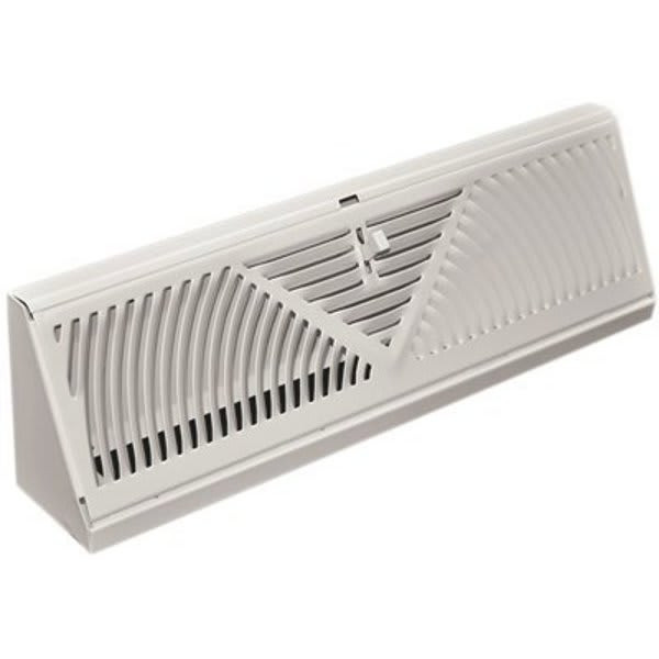 Truaire 15 In. White Baseboard Supply Diffuser 115SW