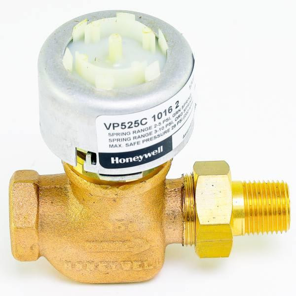 Honeywell 1/2"Npt Pneumatic Radiator Straight Male Union Connection 2cv 3-10psi VP525C1016